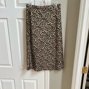 J Crew Leopard Print Skirt Size Small NWT